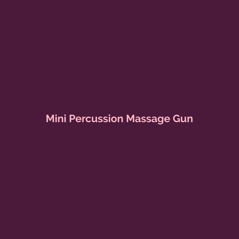 Mini Percussion Massage Gun - Enai Global Trading