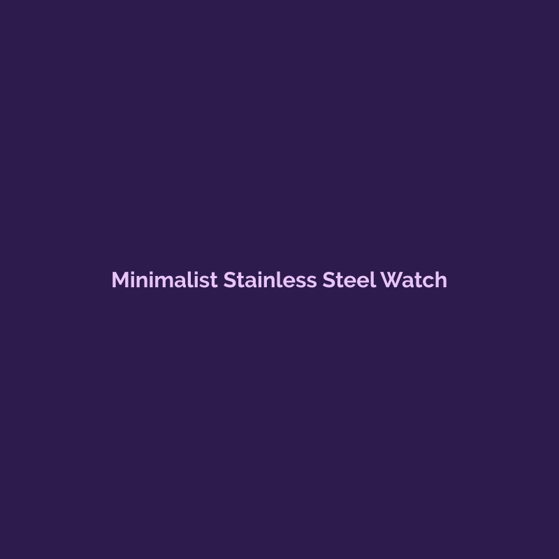 Minimalist Stainless Steel Watch - Enai Global Trading