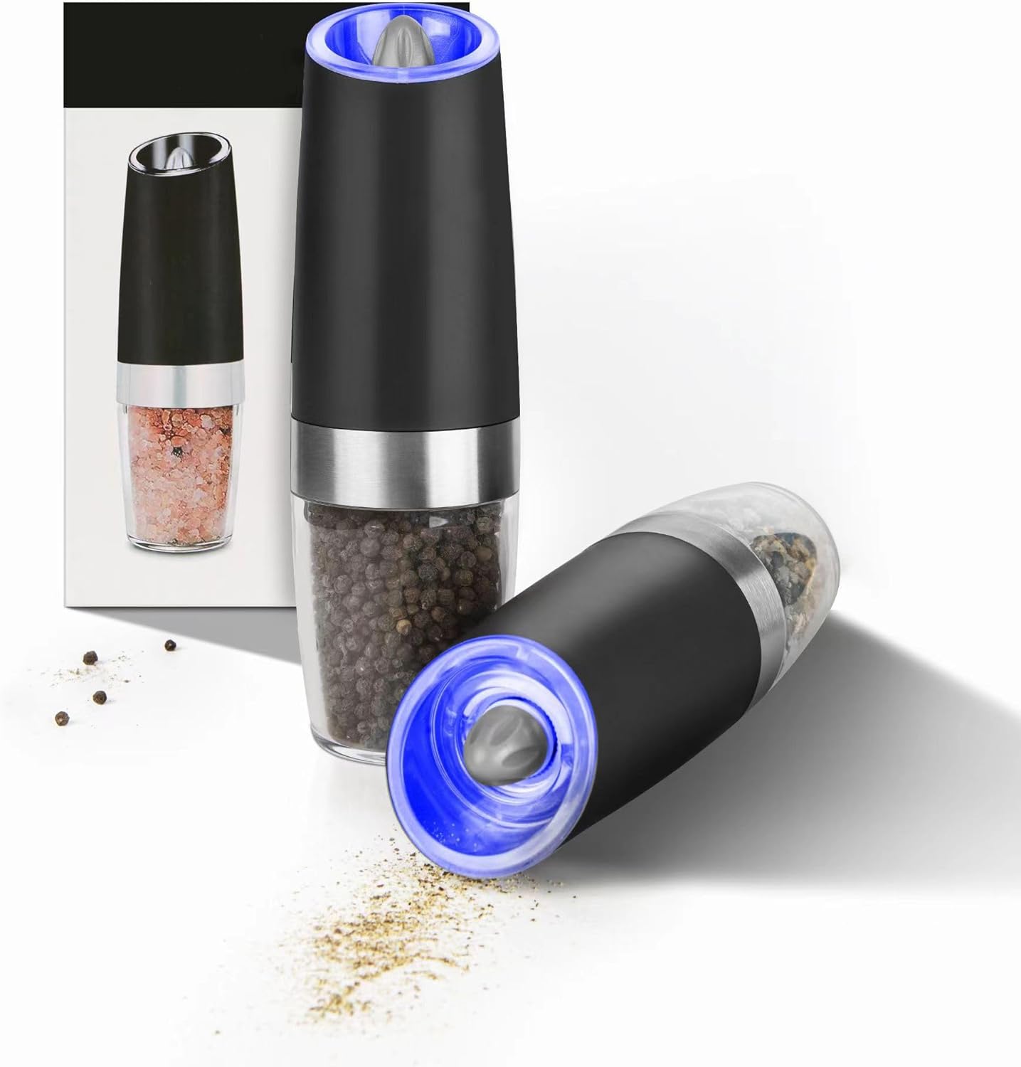 Gravity Electric Salt & Pepper Grinder Set