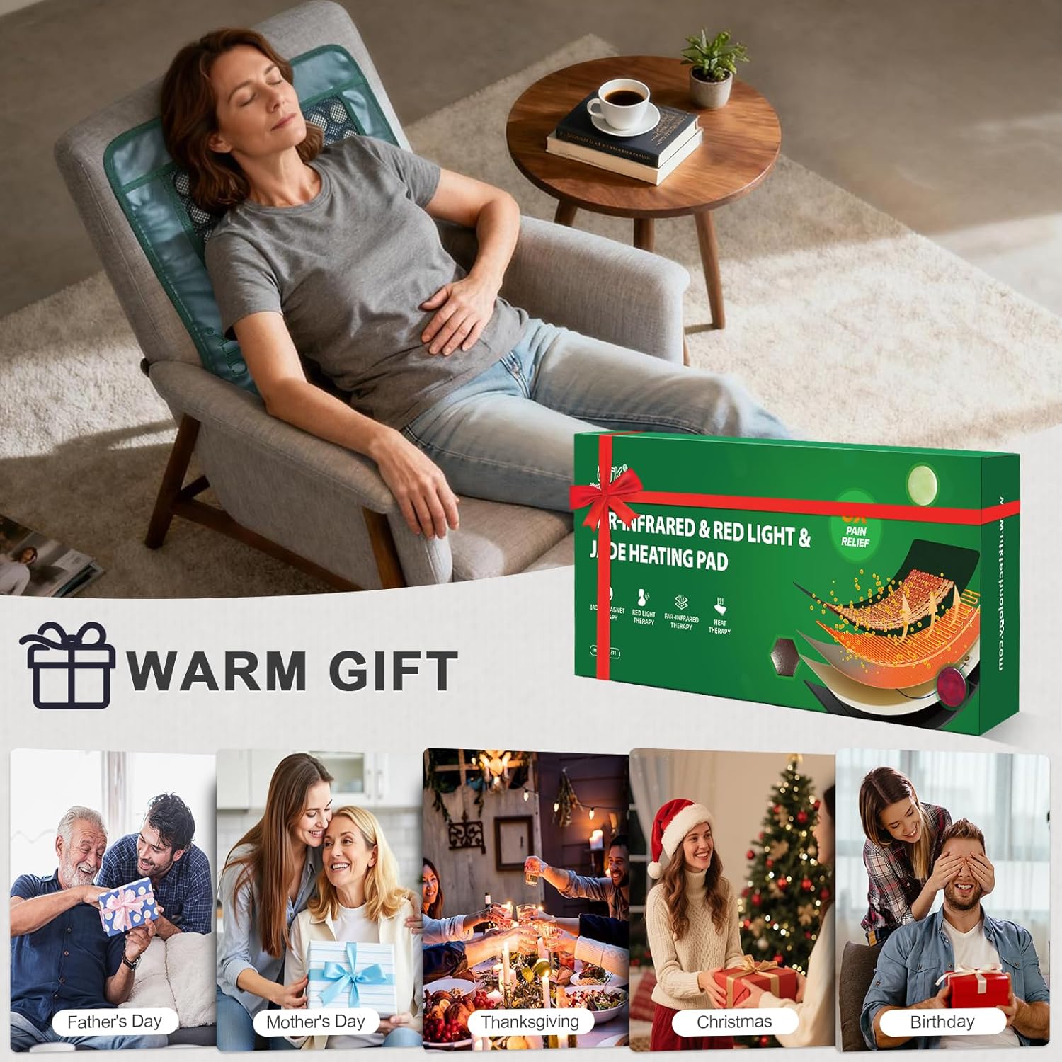 Infrared Heating Pad for Back Pain Relief