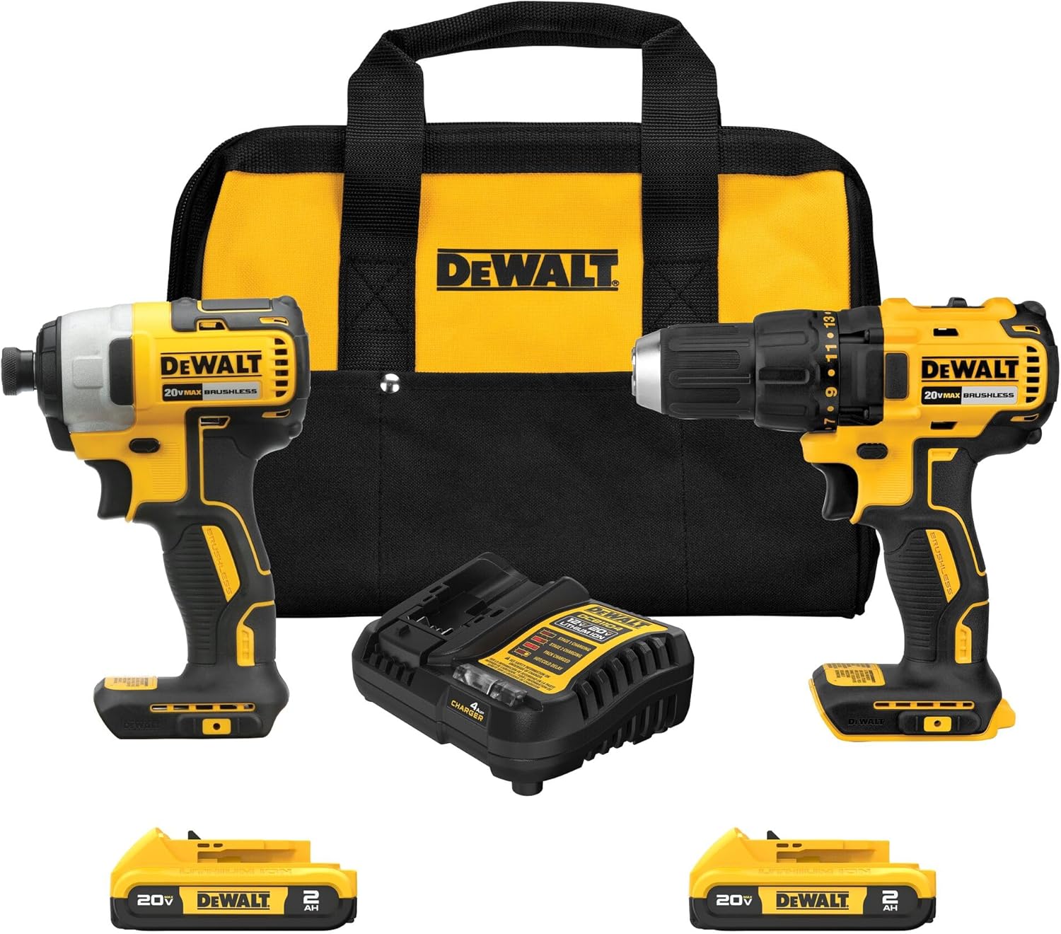 20V Cordless Impact Drill Driver Set